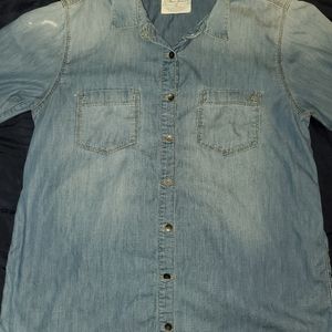 Mavi Jeans Demin Button Down Shirt
